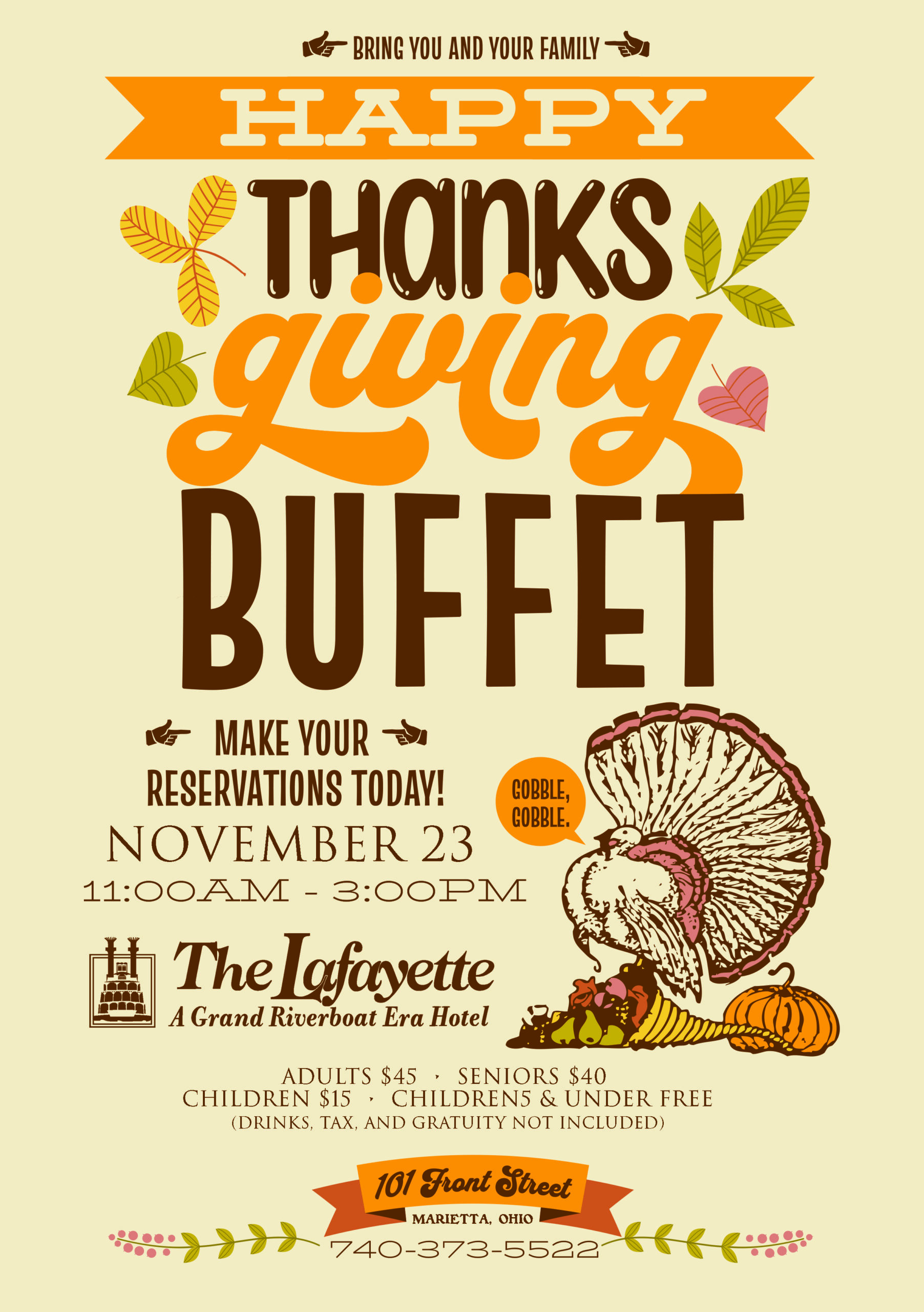 Happy Thanksgiving Buffet - Washington County CVB