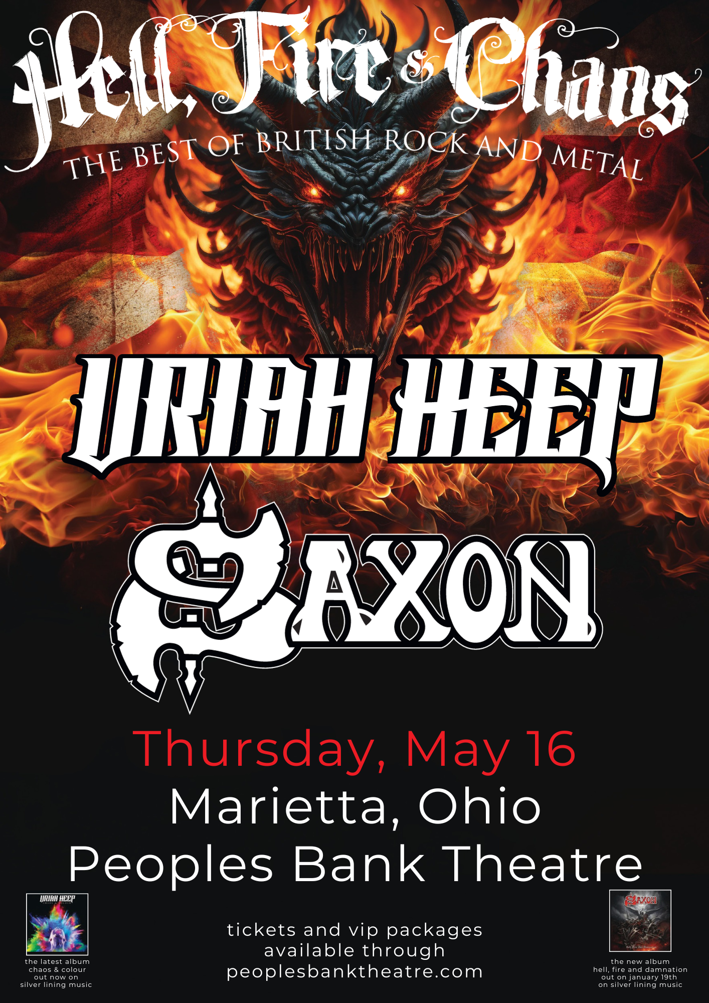 Uriah Heep & Saxon- Hell, Fire & Chaos