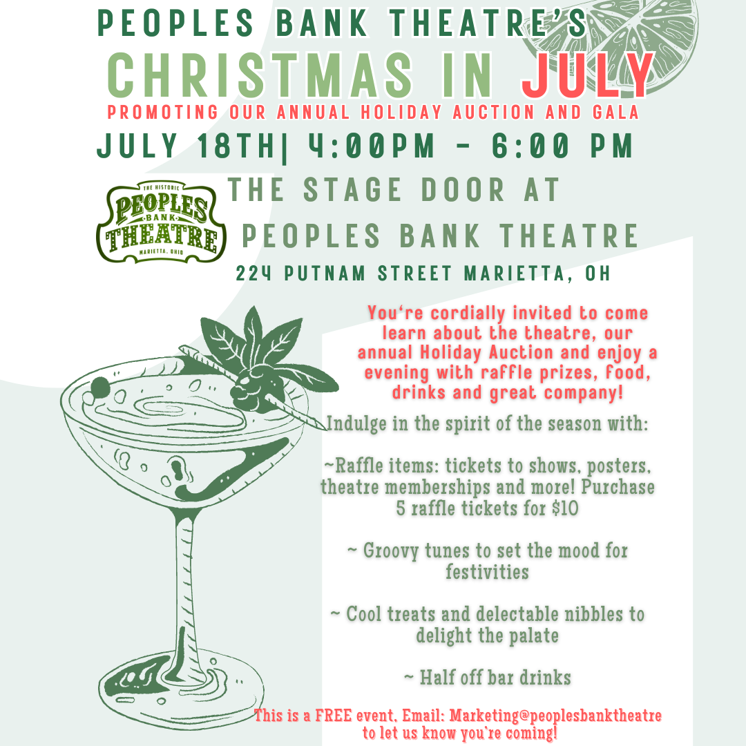 peoples Bank Theatre Christmas in July Fundraiser
