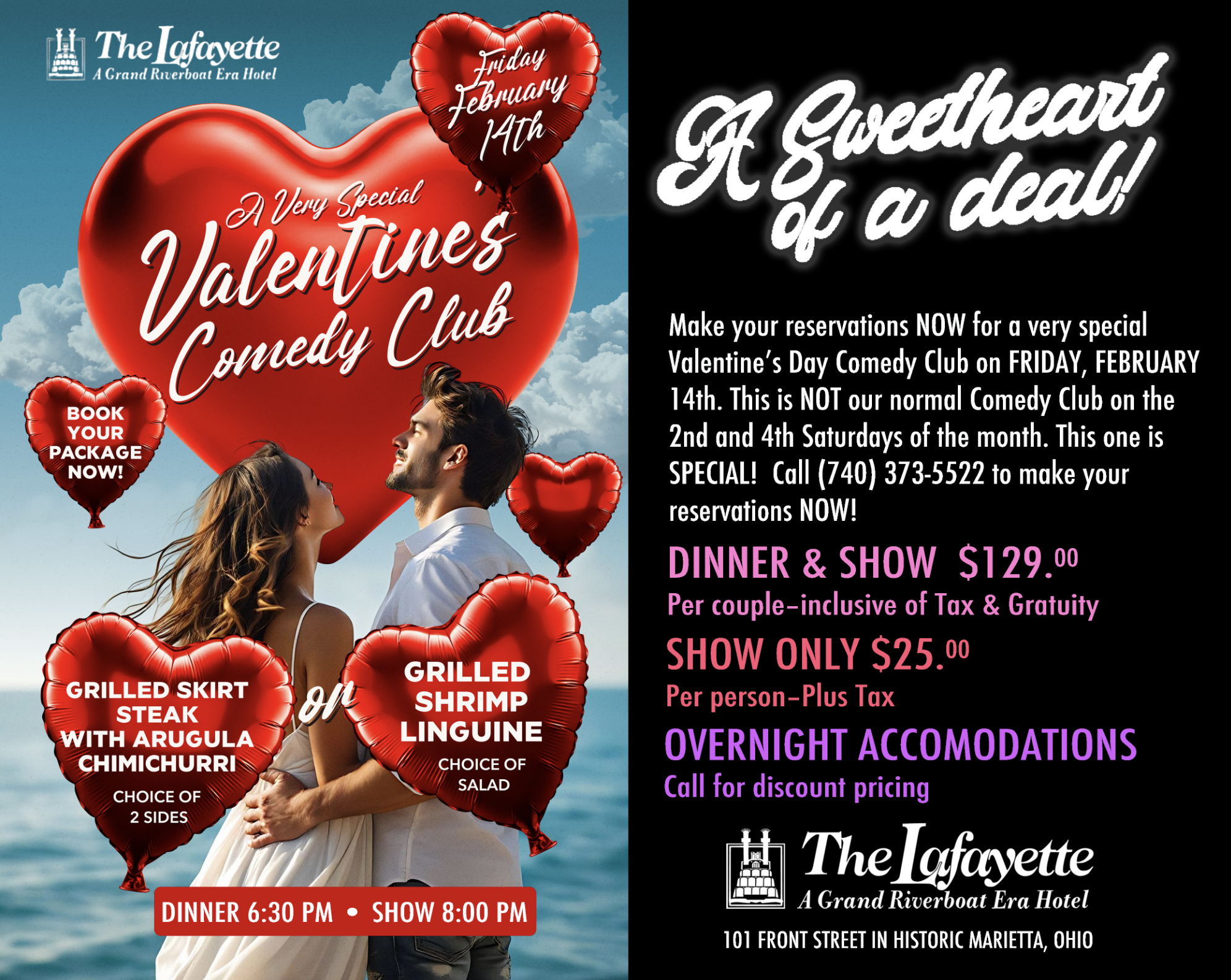 Special Valentine's Day Comedy Club at The Lafayette Hotel