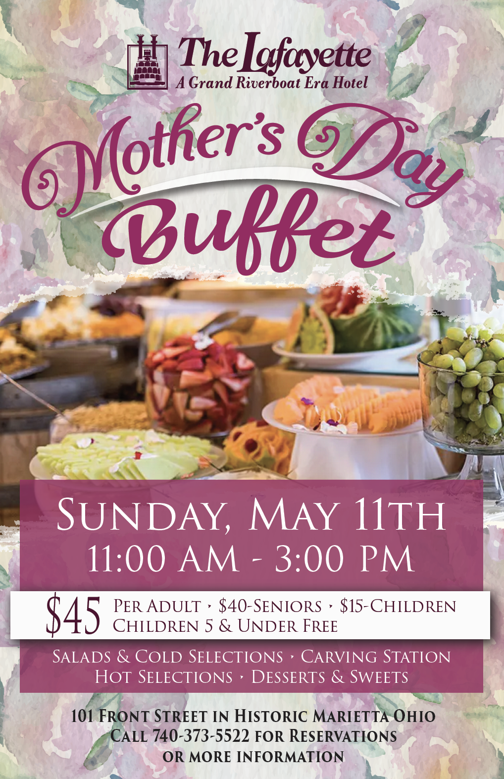 Mother's Day Brunch Buffet at The Lafayette Hotel