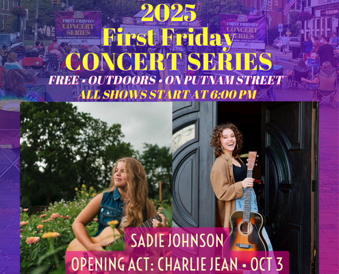 October First Friday Outdoor Concert: Sadie Johnson with Opening Act Charlie Jean