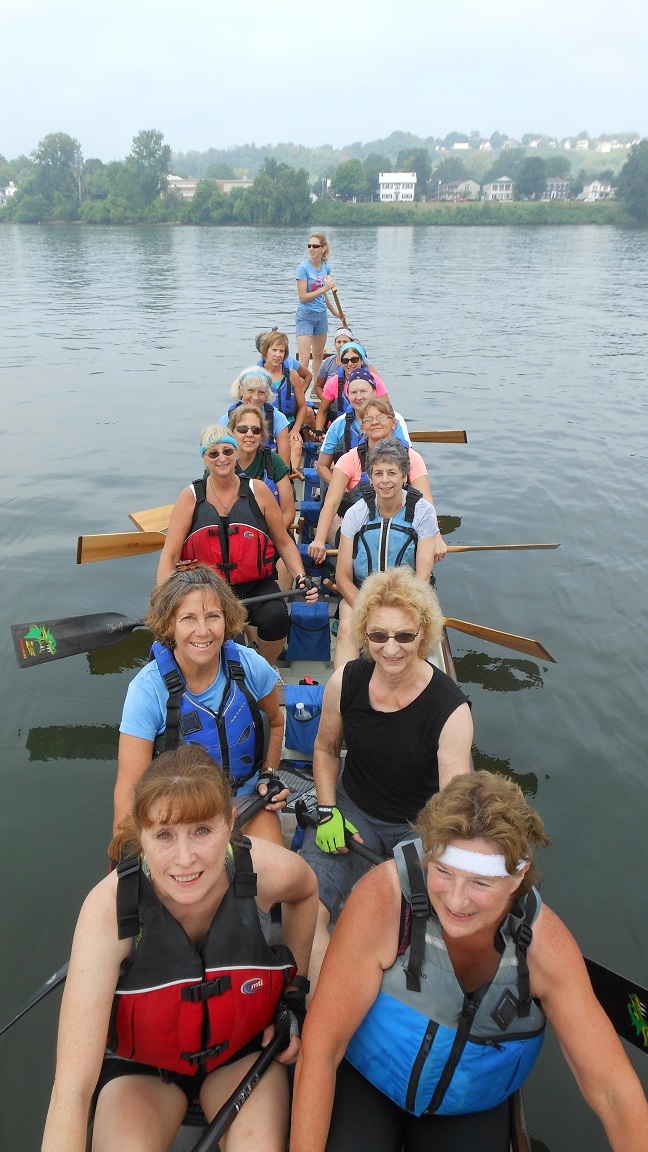 Leisure dragon boat paddling