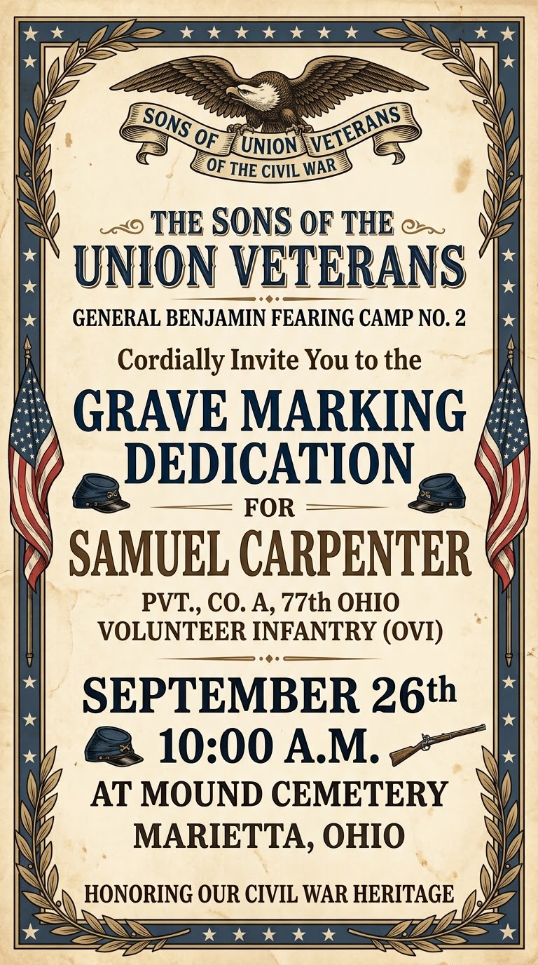 Civil War grave marking dedication